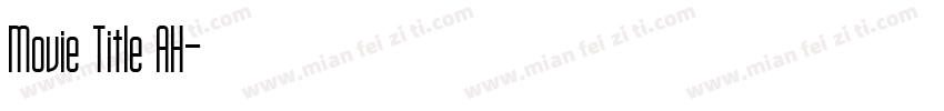 Movie Title AH字体转换